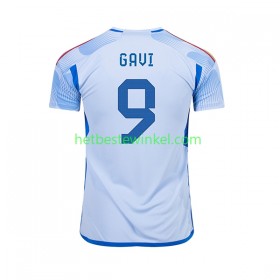 Spanje Gavi 9 Voetbalshirts Uit WK 2022